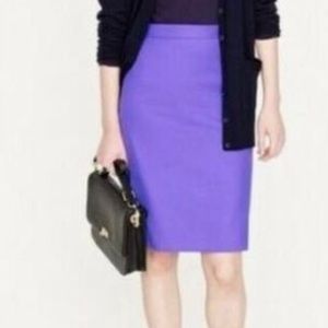 NWT J Crew No.2 Purple Skirt Sz. 14